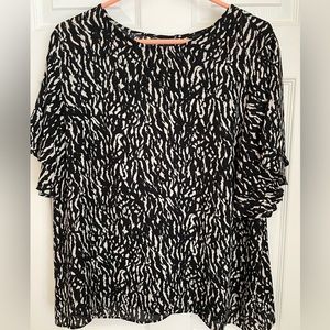 Ann Taylor Factory Scoop Neck Angel Sleeves